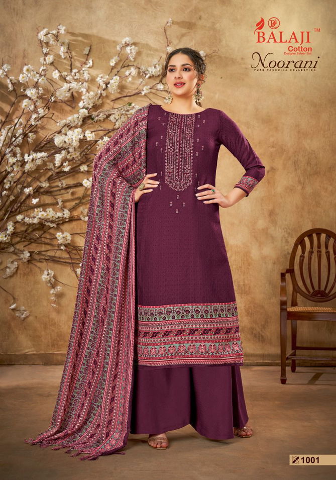 Balaji Noorani Winter Wear Pashmina Wholesale Dress Collection